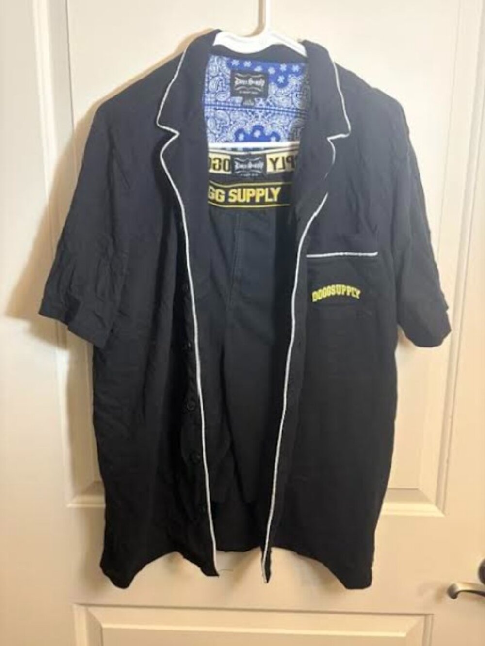 Dog Supply Co. Black Short Sleeve Pajama Set with Shorts